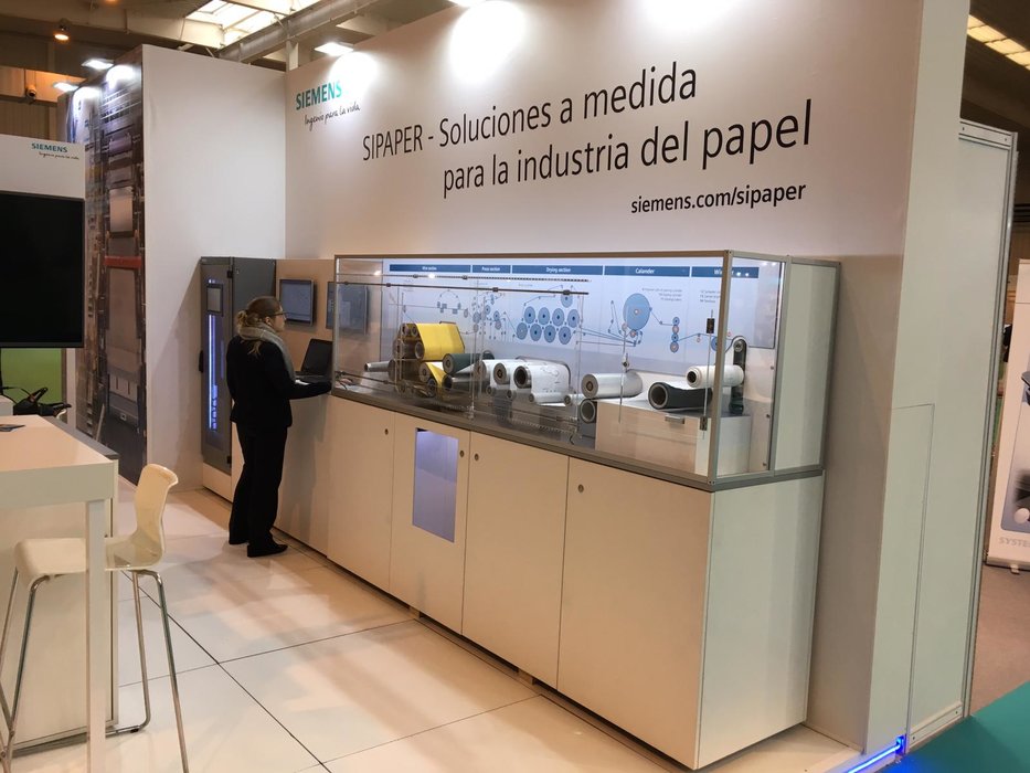 Siemens lleva la digitalización a SPAPER, la feria de la industria papelera española